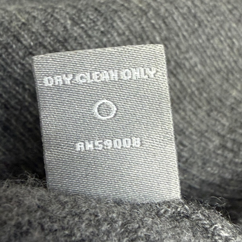 Neiman Marcus Sweater Womens XL Gray 100% Cashmere Wrap V Neck Pullover Knit - Picture 6 of 7